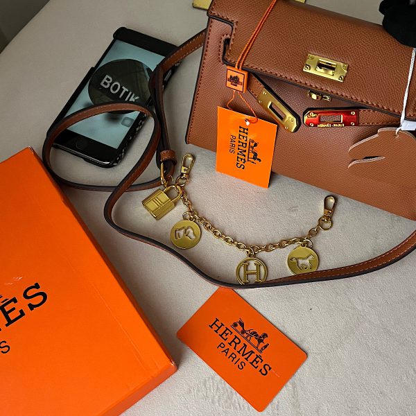 کیف هرمس عسلی مدل کلی (Hermes) - Image 2