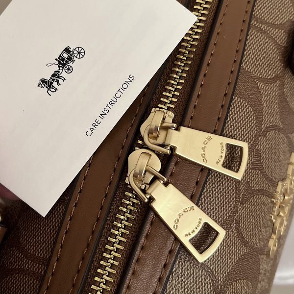 کیف کوچ Coach Rowan Satchel Bag In Signature - Image 6