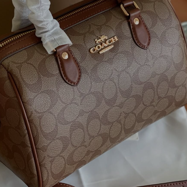 کیف کوچ Coach Rowan Satchel Bag In Signature - Image 5