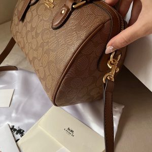 کیف کوچ Coach Rowan Satchel Bag In Signature