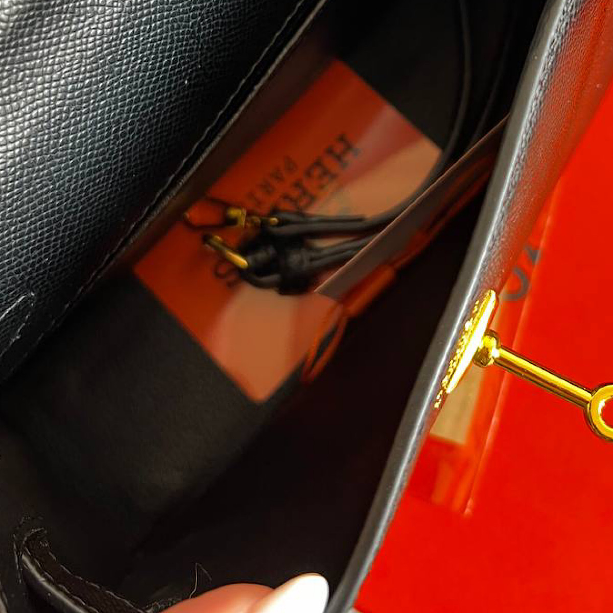 کیف هرمس مشکی مدل کلی (Hermes) - Image 4