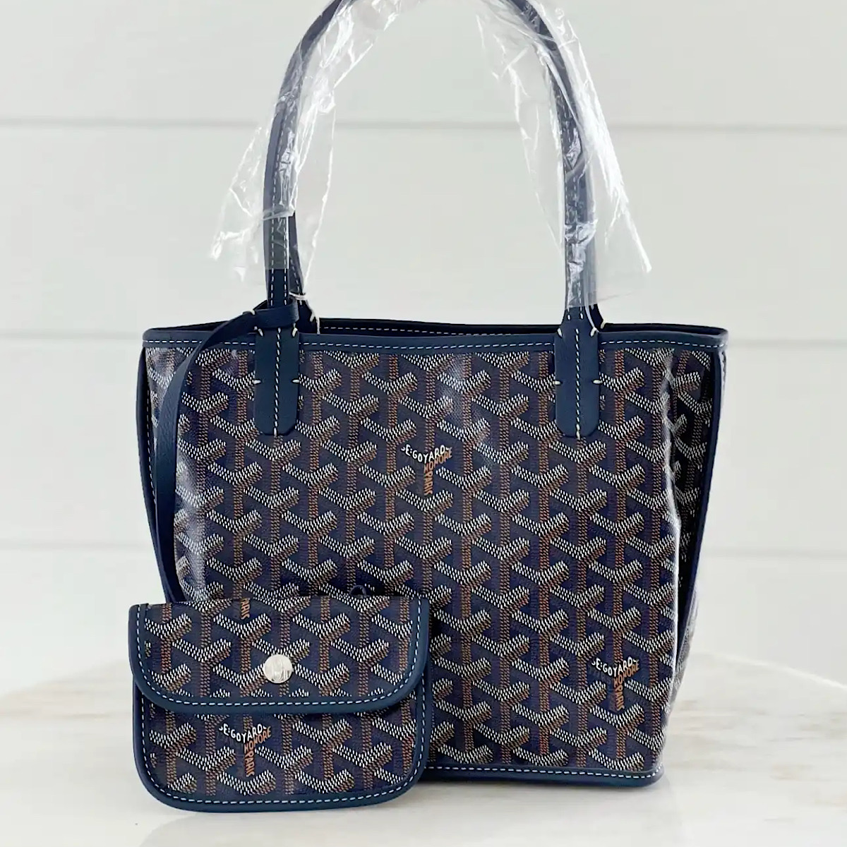 کیف گویارد Goyard Anjou Navy Tote Bag - Image 4