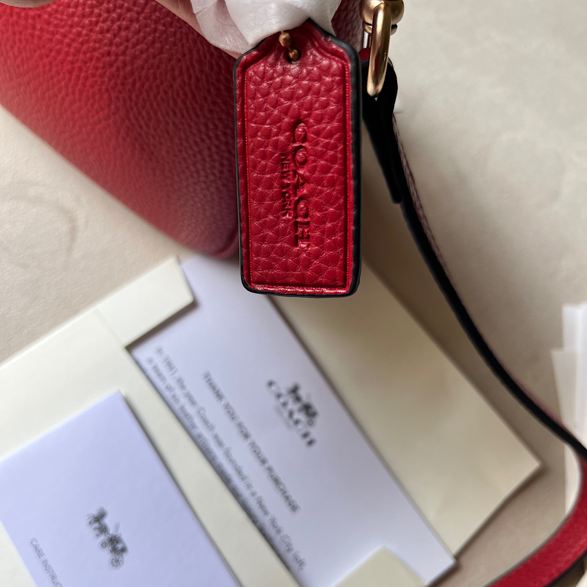 کیف کوچ Coach Teri Shoulder Bag pebble leather - Image 5