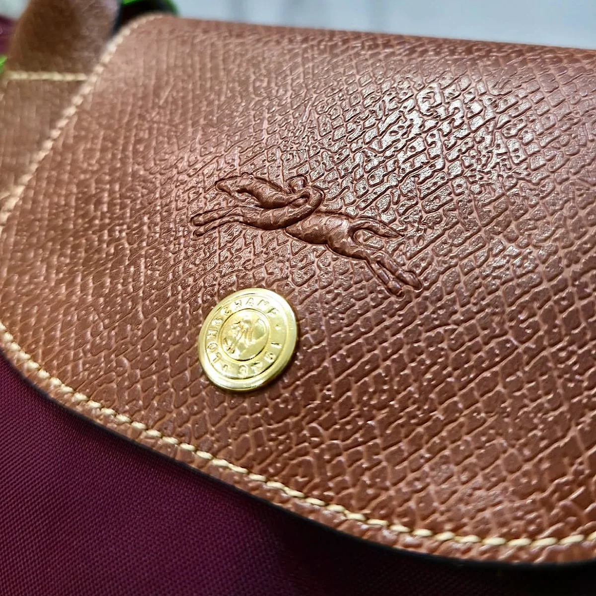 کیف لانگ چمپ (longchamp bag le pliage burgundy) - Image 8