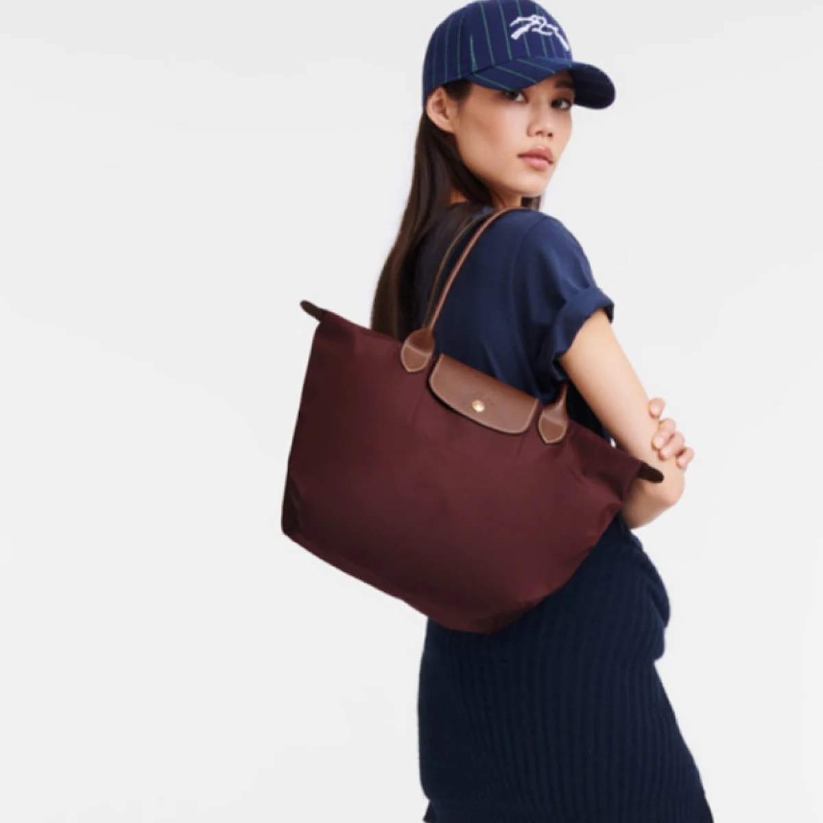 کیف لانگ چمپ (longchamp bag le pliage burgundy) - Image 10