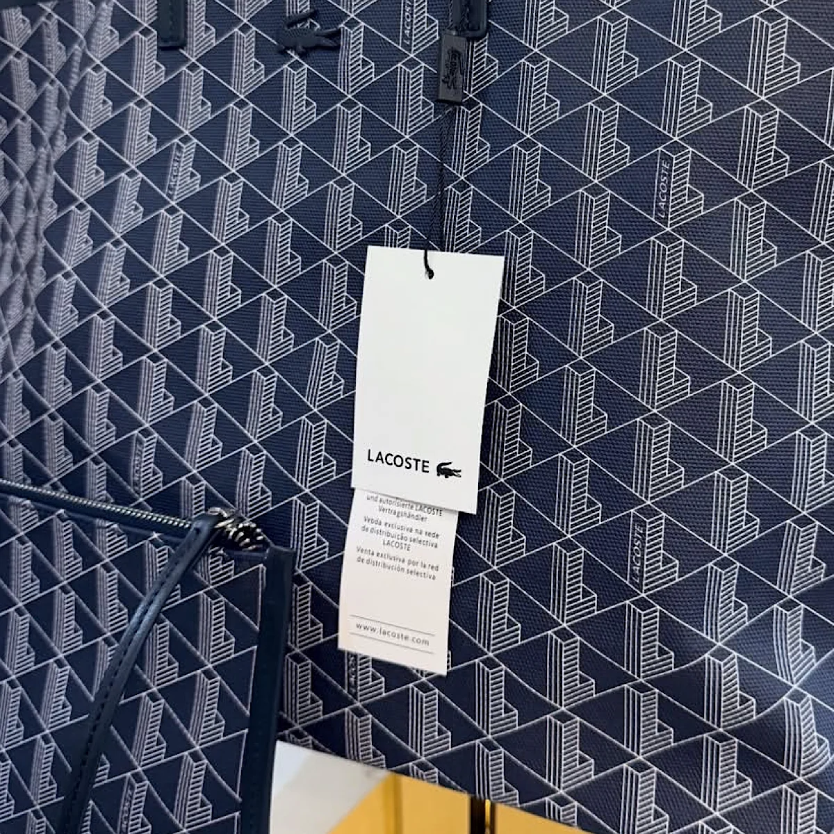 کیف لاگوست توت بگ Lacost Zely Navy Tote Bag - تصویر 2