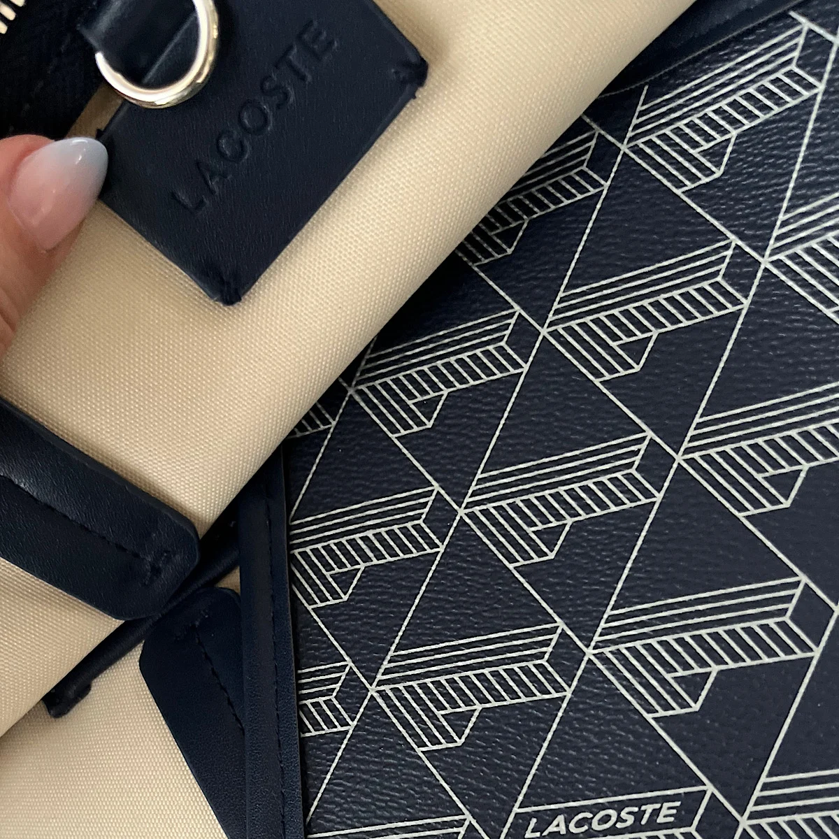 کیف لاگوست توت بگ Lacost Zely Navy Tote Bag - تصویر 5